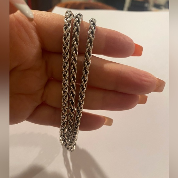 Authentic David Yurman wheat chain necklace 4mm 20” long - Picture 2 of 5